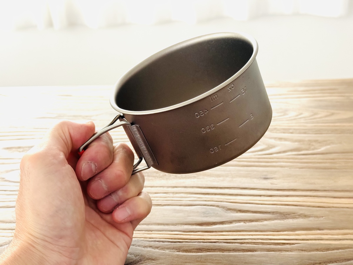 マッシュが使っている登山道具リスト(エバニュー Ti 400FD Cup)