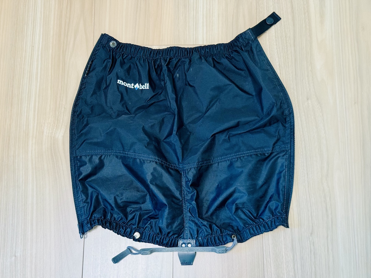 マッシュが使っている登山道具リスト(モンベル ドライテック ライトスパッツ ロング)