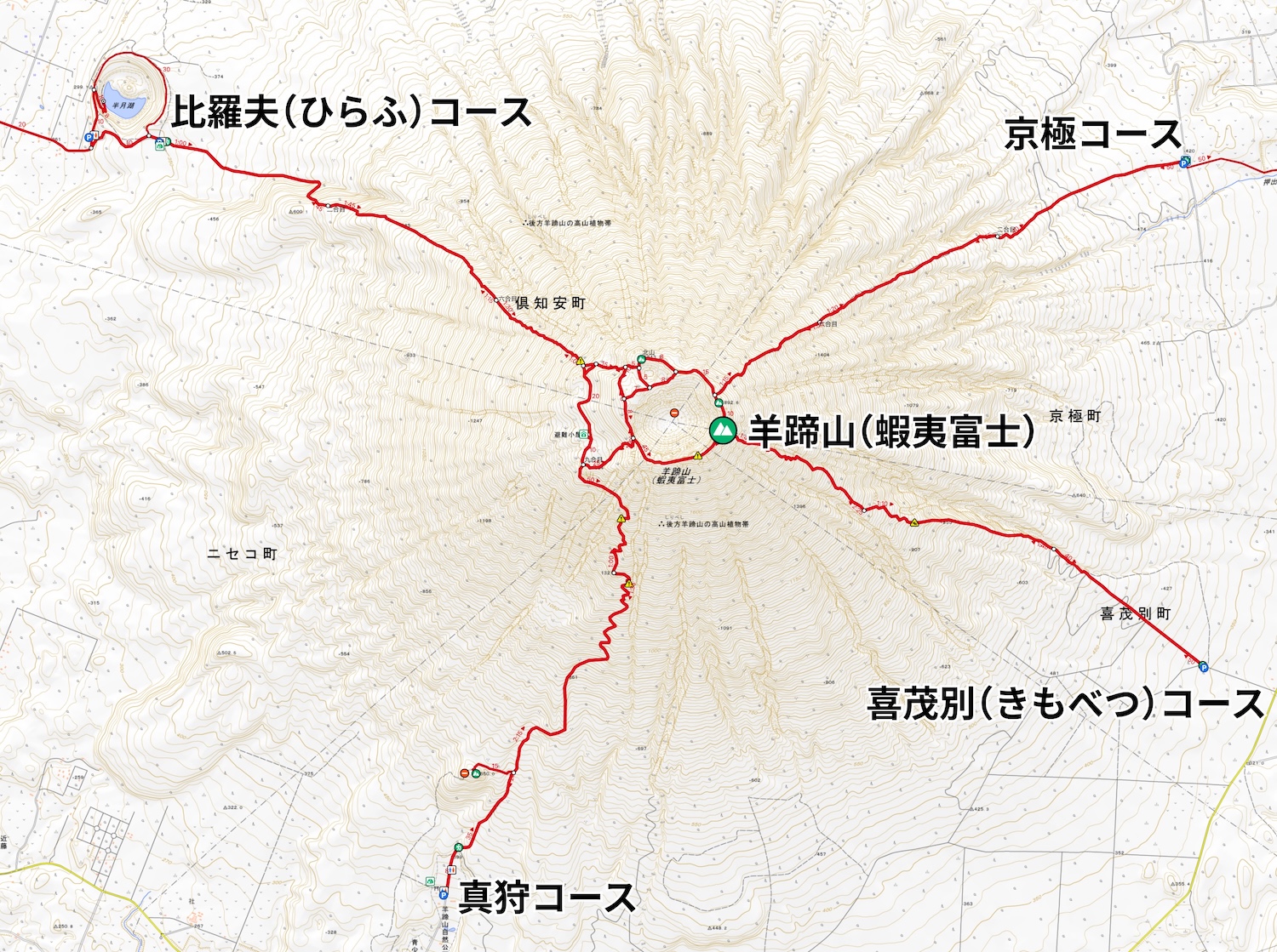 羊蹄山日帰り登山日記(登山ルート)