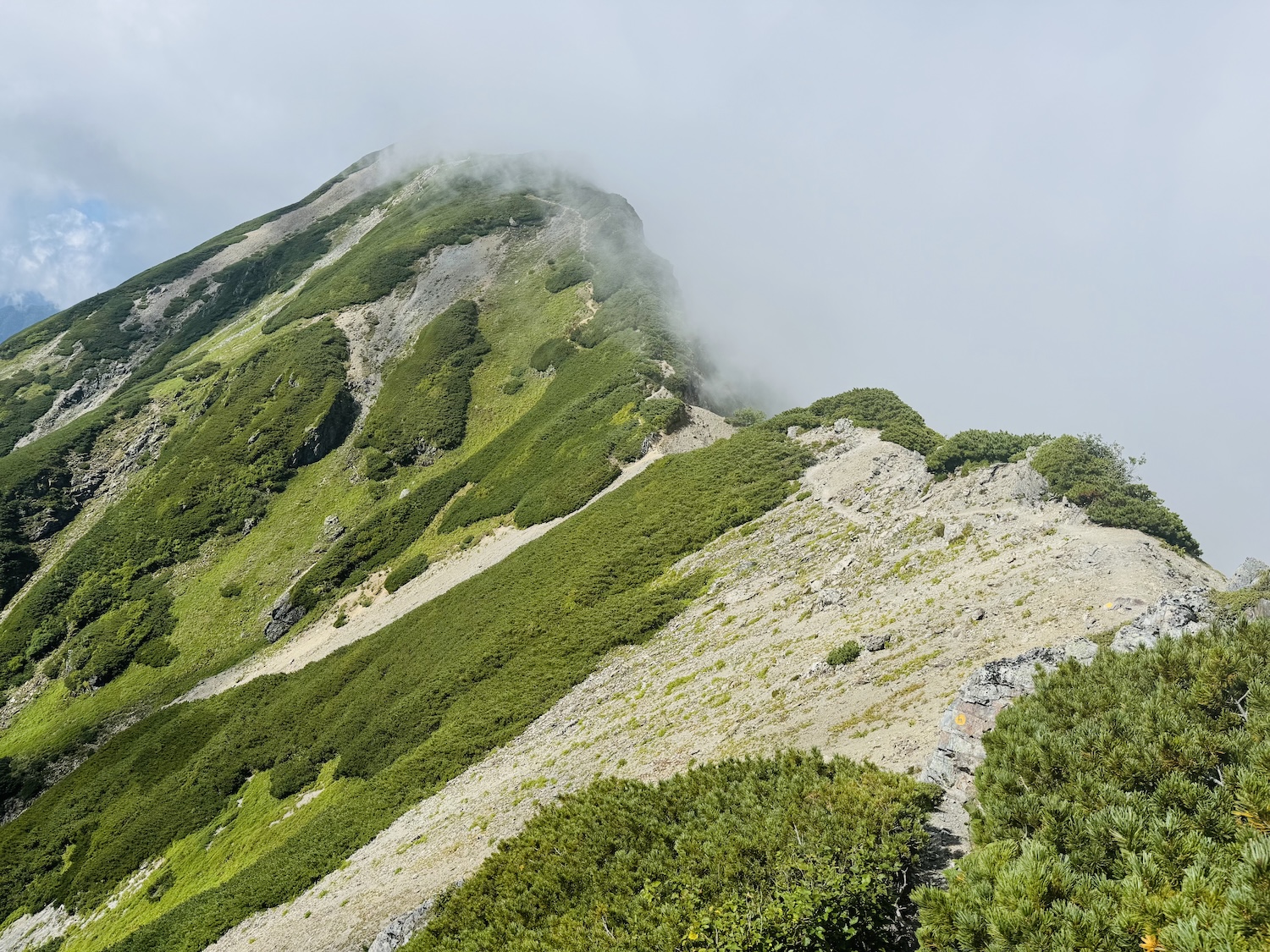 南アルプス仙塩尾根テント泊縦走登山(塩見岳)