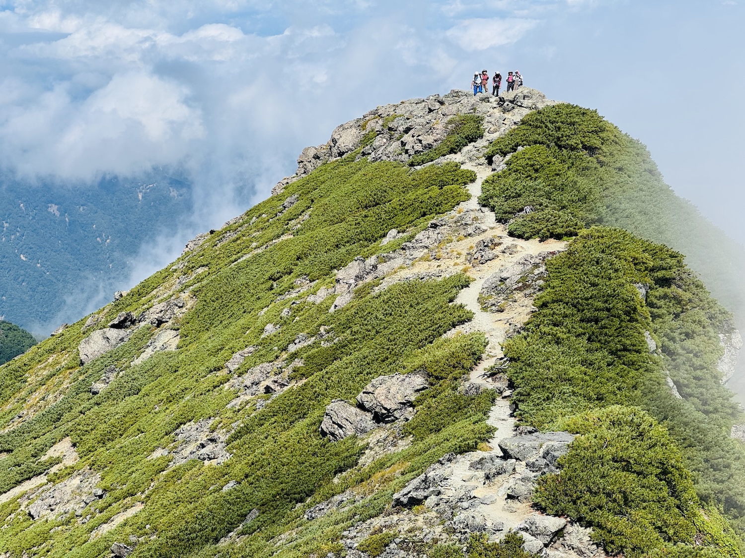 南アルプス仙塩尾根テント泊縦走登山(塩見岳)