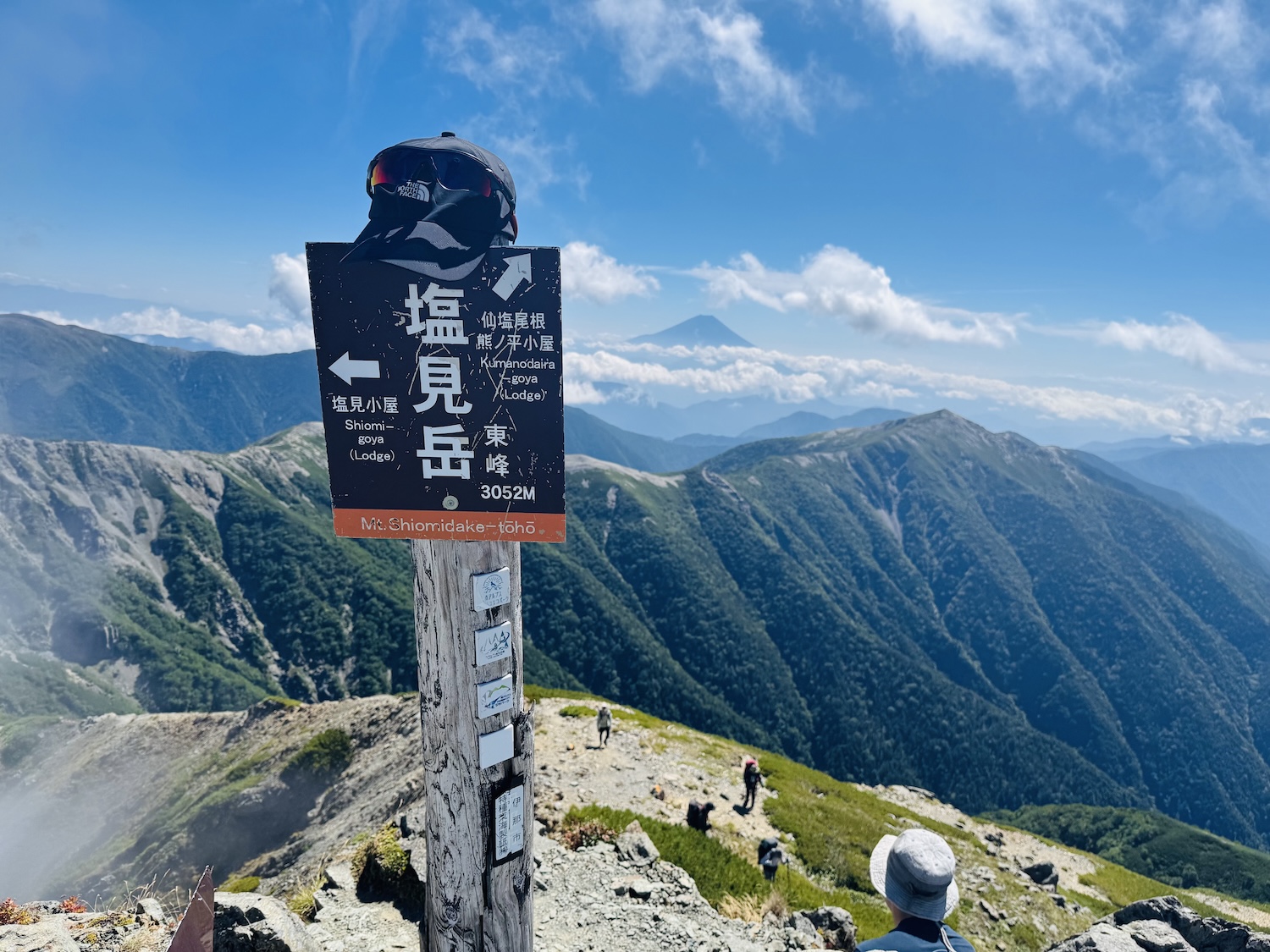 南アルプス仙塩尾根テント泊縦走登山(塩見岳)