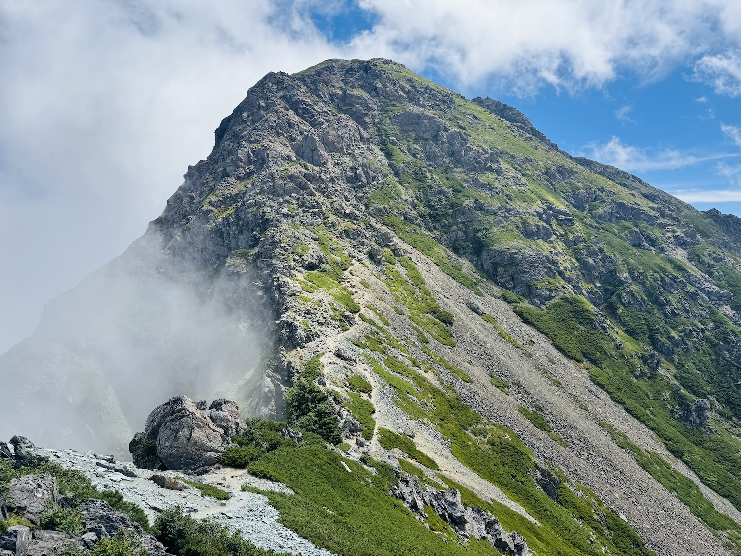 南アルプス仙塩尾根テント泊縦走登山(塩見岳)