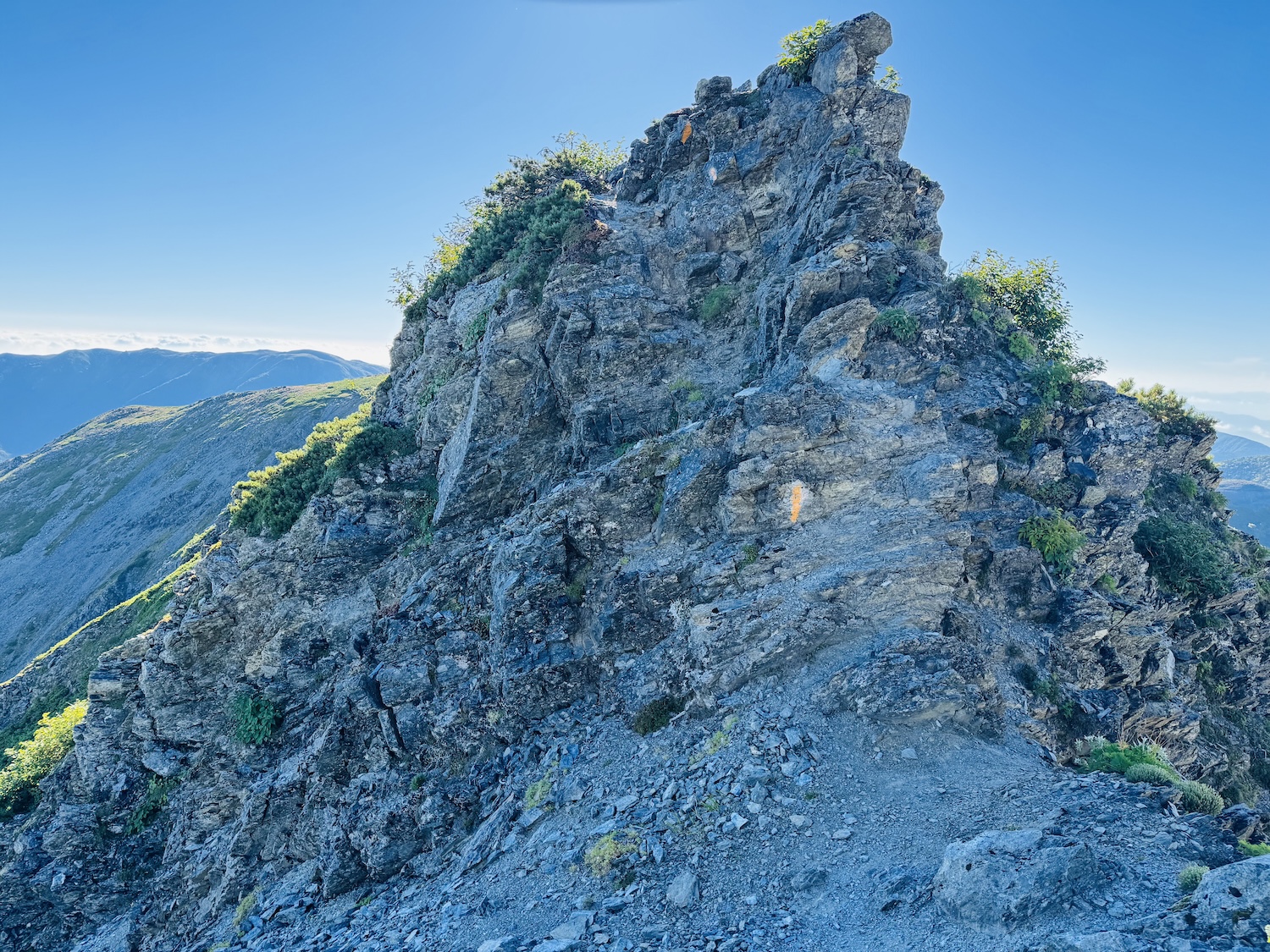 南アルプス仙塩尾根テント泊縦走登山(蝙蝠岳)