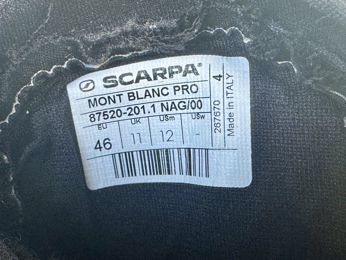 スカルパ・モンブランプロGTXをレビュー